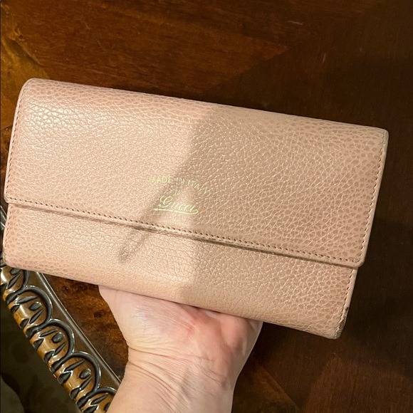 Gucci Swing Continental Pink Leather Wallet - Picture 3 of 9